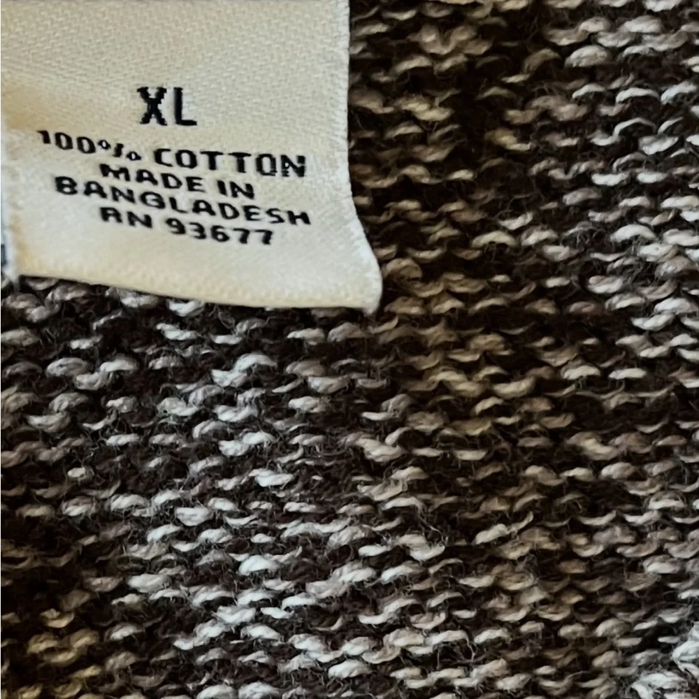 Men's St. John’s Bay Brown Cotton Sweater Size XL